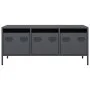 TV-Möbel aus kaltgewalztem Stahl in Anthrazit 101,5x39x43,5 cm von , TV-Möbel - Ref: Foro24-851228, Preis: 93,19 €, Rabatt: %