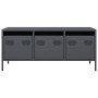 TV stand made of cold-rolled anthracite steel, 101.5x39x43.5 cm by , TV Furniture - Ref: Foro24-851228, Price: 94,07 €, Disco...