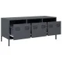 TV-Möbel aus kaltgewalztem Stahl in Anthrazit 101,5x39x43,5 cm von , TV-Möbel - Ref: Foro24-851228, Preis: 93,19 €, Rabatt: %