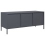 TV stand made of cold-rolled anthracite steel, 101.5x39x43.5 cm by , TV Furniture - Ref: Foro24-851228, Price: 94,07 €, Disco...