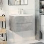 Bathroom furniture set, 2 pieces, gray plywood concrete. by , Bathroom furniture - Ref: Foro24-3324908, Price: 149,47 €, Disc...