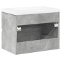 Badezimmermöbel-Set, 2-teilig, aus grauem Beton-Sperrholz. von , Badezimmermöbel - Ref: Foro24-3324908, Preis: 146,53 €, Raba...