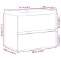 Bathroom furniture set, 2 pieces, gray plywood concrete. by , Bathroom furniture - Ref: Foro24-3324908, Price: 149,47 €, Disc...