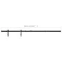 Mini sliding door carbon steel wardrobe kit 200 cm by vidaXL, doorframes - Ref: Foro24-148014, Price: 26,55 €, Discount: %