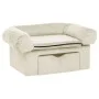 Dog sofa with cream plush drawer 75x50x38 cm by , Beds for dogs - Ref: Foro24-171082, Price: 110,38 €, Discount: %