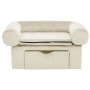 Hundesofa mit Schublade, cremefarbenes Plüsch, 75x50x38 cm. von , Betten für Hunde - Ref: Foro24-171082, Preis: 112,19 €, Rab...
