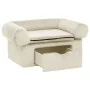 Dog sofa with cream plush drawer 75x50x38 cm by , Beds for dogs - Ref: Foro24-171082, Price: 110,38 €, Discount: %