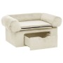 Hundesofa mit Schublade, cremefarbenes Plüsch, 75x50x38 cm. von , Betten für Hunde - Ref: Foro24-171082, Preis: 112,19 €, Rab...