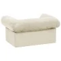 Dog sofa with cream plush drawer 75x50x38 cm by , Beds for dogs - Ref: Foro24-171082, Price: 110,38 €, Discount: %
