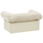 Hundesofa mit Schublade, cremefarbenes Plüsch, 75x50x38 cm. von , Betten für Hunde - Ref: Foro24-171082, Preis: 112,19 €, Rab...