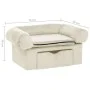 Dog sofa with cream plush drawer 75x50x38 cm by , Beds for dogs - Ref: Foro24-171082, Price: 110,38 €, Discount: %