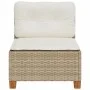Gartensofa ohne Armlehnen mit PE-Rattan-Kissen in Beige. von , Outdoor-Sofas - Ref: Foro24-365907, Preis: 86,16 €, Rabatt: %