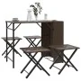 Folding 5-piece brown PE rattan garden dining set by , Garden sets - Ref: Foro24-365945, Price: 168,40 €, Discount: %