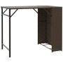 Faltbarer 5-teiliger Gartenessgruppe aus braunem PE-Rattan. von , Gartensets - Ref: Foro24-365945, Preis: 171,55 €, Rabatt: %