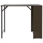 Folding 5-piece brown PE rattan garden dining set by , Garden sets - Ref: Foro24-365945, Price: 168,40 €, Discount: %