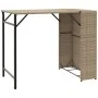 Folding 5-piece beige PE rattan garden dining set by , Garden sets - Ref: Foro24-365947, Price: 168,40 €, Discount: %