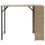 Faltbares 5-teiliges Garten-Esszimmer-Set aus beigem PE-Rattan von , Gartensets - Ref: Foro24-365947, Preis: 171,95 €, Rabatt: %