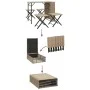 Folding 5-piece beige PE rattan garden dining set by , Garden sets - Ref: Foro24-365947, Price: 168,40 €, Discount: %
