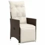 Garden table and chairs set, 9 pieces, with brown PE rattan cushions. by , Garden sets - Ref: Foro24-3276922, Price: 1,00 €, ...