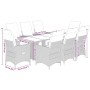 Garden table and chairs set, 9 pieces, with brown PE rattan cushions. by , Garden sets - Ref: Foro24-3276922, Price: 1,00 €, ...