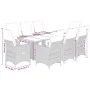 Garden table and chairs set, 9 pieces, with brown PE rattan cushions. by , Garden sets - Ref: Foro24-3276922, Price: 1,00 €, ...