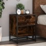 Bedside tables 2 units smoked oak engineered wood 40x31x50 cm by , Nightstands - Ref: Foro24-848689, Price: 74,19 €, Discount: %