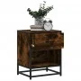 Bedside tables 2 units smoked oak engineered wood 40x31x50 cm by , Nightstands - Ref: Foro24-848689, Price: 73,35 €, Discount: %
