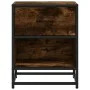 Bedside tables 2 units smoked oak engineered wood 40x31x50 cm by , Nightstands - Ref: Foro24-848689, Price: 73,35 €, Discount: %