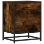 Bedside tables 2 units smoked oak engineered wood 40x31x50 cm by , Nightstands - Ref: Foro24-848689, Price: 73,35 €, Discount: %
