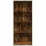 Engineered wood smoked oak bookshelf 60x24x143 cm by , Bookcases and shelves - Ref: Foro24-857816, Price: 61,78 €, Discount: %