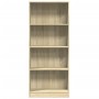 Estantería de madera de ingeniería roble Sonoma 60x24x143 cm de , Librerías y estanterías - Ref: Foro24-857814, Precio: 57,54...