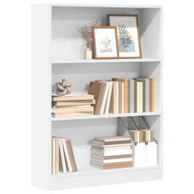 Engineered wood white shelf 80x24x109 cm by , Bookcases and shelves - Ref: Foro24-857835, Price: 53,19 €, Discount: %