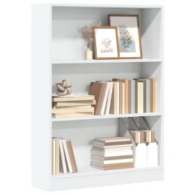 Engineered wood white shelf 80x24x109 cm by , Bookcases and shelves - Ref: Foro24-857835, Price: 52,26 €, Discount: %