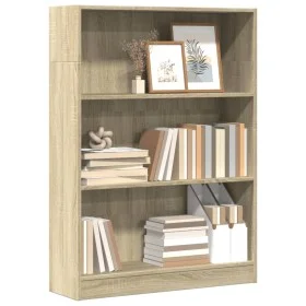 Estantería de madera de ingeniería roble Sonoma 80x24x109 cm de , Librerías y estanterías - Ref: Foro24-857837, Precio: 48,98...