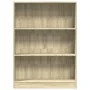 Engineered wood bookshelf in Sonoma oak, 80x24x109 cm. by , Bookcases and shelves - Ref: Foro24-857837, Price: 49,09 €, Disco...