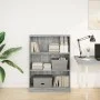 Engineered wood bookshelf in Sonoma gray, 80x24x109 cm. by , Bookcases and shelves - Ref: Foro24-857840, Price: 49,28 €, Disc...
