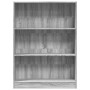 Engineered wood bookshelf in Sonoma gray, 80x24x109 cm. by , Bookcases and shelves - Ref: Foro24-857840, Price: 48,52 €, Disc...