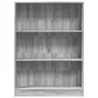 Engineered wood bookshelf in Sonoma gray, 80x24x109 cm. by , Bookcases and shelves - Ref: Foro24-857840, Price: 49,28 €, Disc...