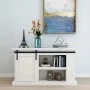Mini-Schiebetürenschrank aus Kohlenstoffstahl, 122 cm von vidaXL, Türrahmen - Ref: Foro24-148016, Preis: 27,77 €, Rabatt: %