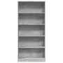 Estantería de madera de ingeniería gris hormigón 80x24x176 cm de , Librerías y estanterías - Ref: Foro24-857856, Precio: 67,8...