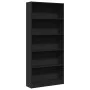 Engineered wood bookshelf black 80x24x176 cm by , Bookcases and shelves - Ref: Foro24-857854, Price: 74,05 €, Discount: %