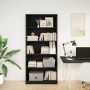 Regal aus schwarzem Ingenieurholz 80x24x176 cm von , Bücherregale und Regale - Ref: Foro24-857854, Preis: 75,58 €, Rabatt: %