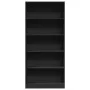 Engineered wood bookshelf black 80x24x176 cm by , Bookcases and shelves - Ref: Foro24-857854, Price: 74,05 €, Discount: %