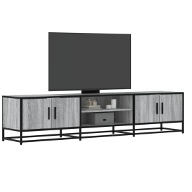 TV stand made of Sonoma gray engineered wood 180x35x41 cm by , TV Furniture - Ref: Foro24-3300778, Price: 110,72 €, Discount: %