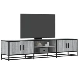 TV stand made of Sonoma gray engineered wood 180x35x41 cm by , TV Furniture - Ref: Foro24-3300778, Price: 109,38 €, Discount: %
