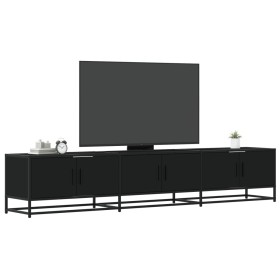 TV-Möbel aus schwarzem Ingenieurholz 210x35x41 cm von , TV-Möbel - Ref: Foro24-3300790, Preis: 148,94 €, Rabatt: %