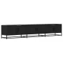 TV stand made of black engineered wood 210x35x41 cm by , TV Furniture - Ref: Foro24-3300790, Price: 146,65 €, Discount: %