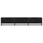 TV stand made of black engineered wood 210x35x41 cm by , TV Furniture - Ref: Foro24-3300790, Price: 146,65 €, Discount: %