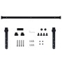 Kit mini puerta corredera armario acero carbono 122 cm de vidaXL, Marcos de puertas - Ref: Foro24-148016, Precio: 27,77 €, De...