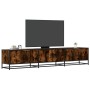 TV-Möbel aus geräucherter Eichen-Ingenieurholz 210x35x41 cm. von , TV-Möbel - Ref: Foro24-3300792, Preis: 116,23 €, Rabatt: %